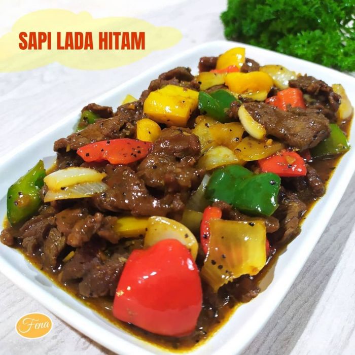 Resep daging sapi lada hitam