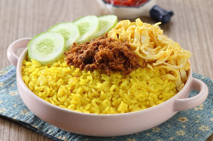 Nasi kuning resep cara nusantara gurih bumbu uduk enak praktis