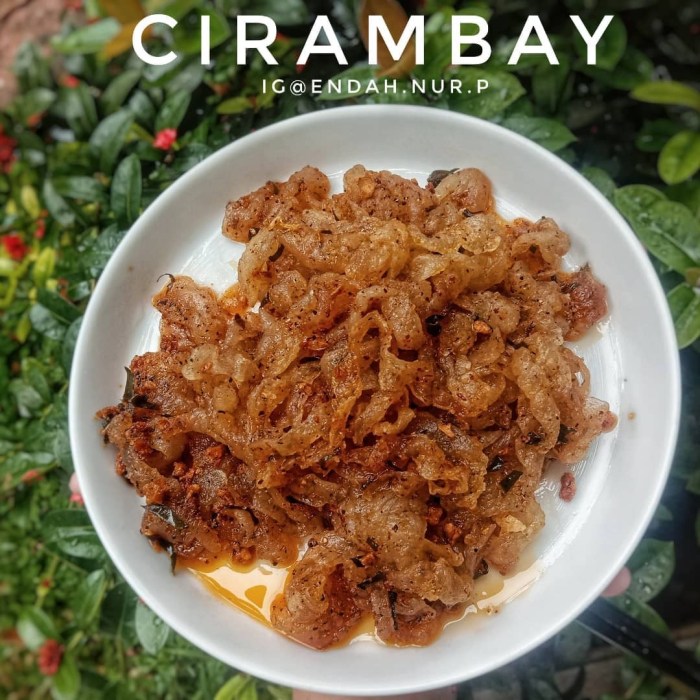 Resep cirambay bandung yang lagi viral dan cara membuatnya