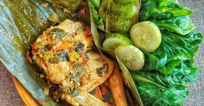 Pepes ayam sunda masakan enak