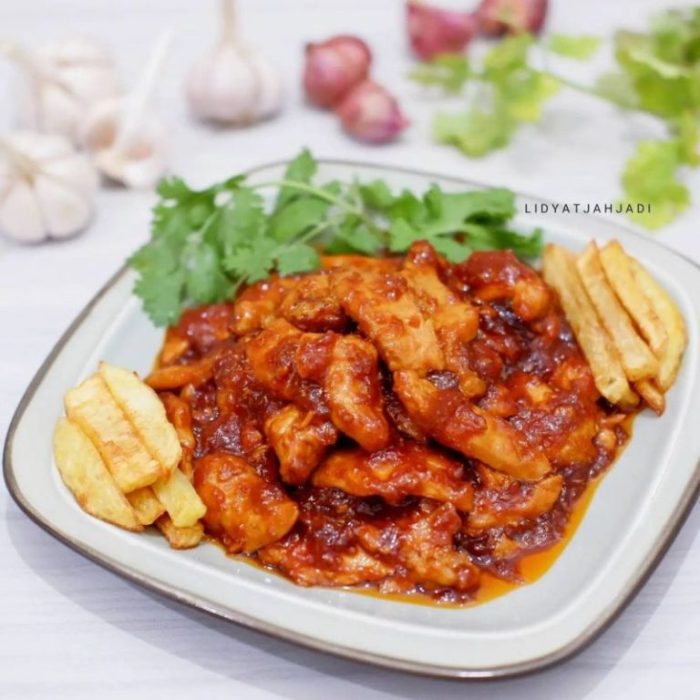 Resep chicken steak