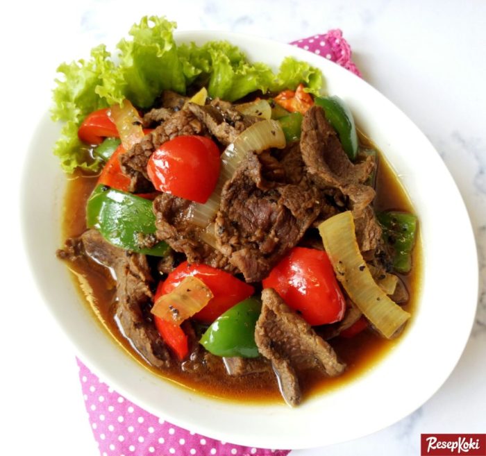 Resep daging sapi lada hitam