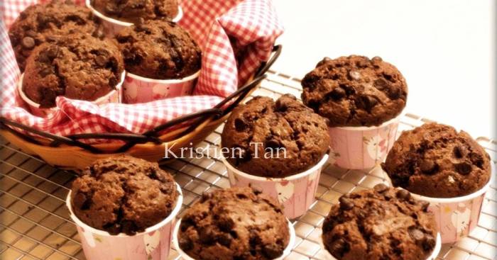 Muffin coklat berasap dapurku