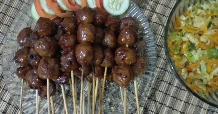 Bakso bakar resep saus mercon nikmat enak masakan dapursaja mudah maroko aneka untuk