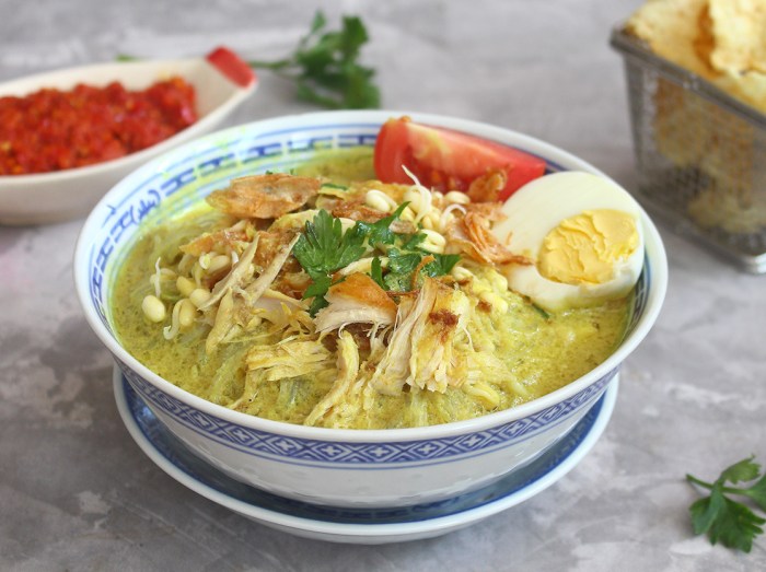 Soto ayam santan resep bumbu gurih istimewa praktis paling pilih