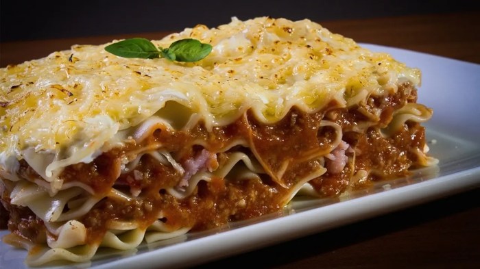 Lasagna bayam