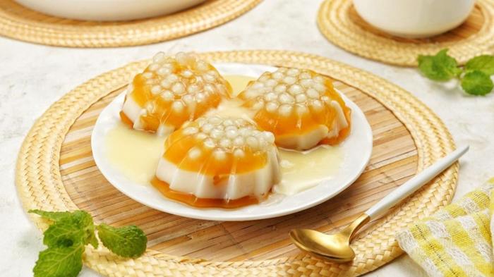 Puding nangka santan