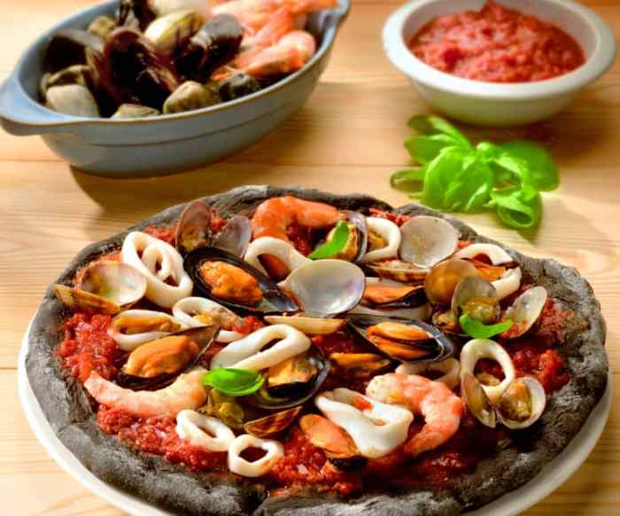 Pizza seafood