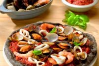 Pizza seafood