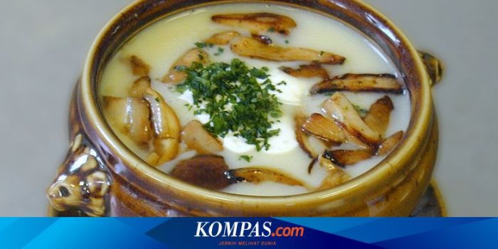 Sup krim tomat dengan ayam