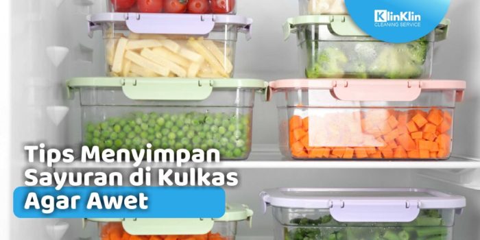 6 tips menyimpan sayuran di kulkas agar awet dan tidak mudah busuk