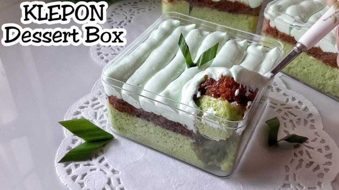 Dessert box rasa klepon