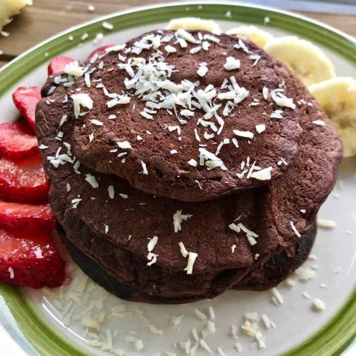 Pancakes chocolate banana fluffy pancake recipe choco never ve had before re if nesquik