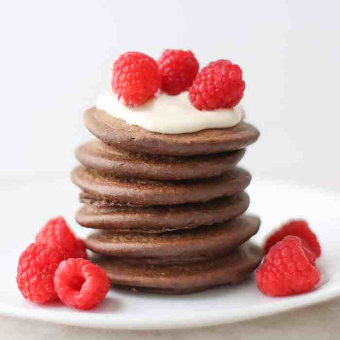 Chocolate banana pancake