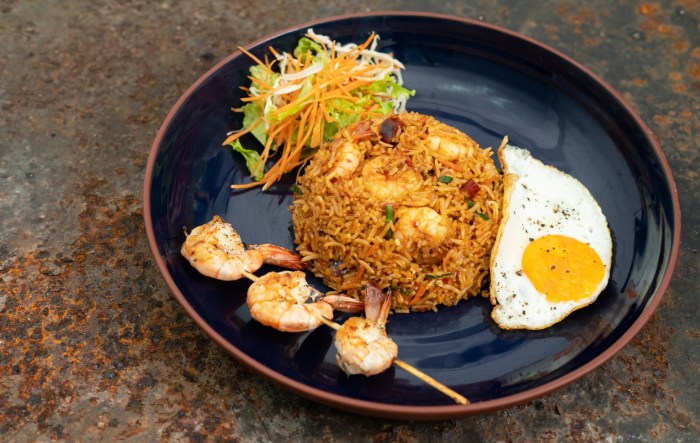 Nasi goreng nanas seafood barbeque