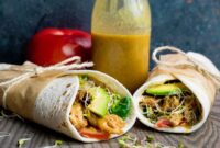 Chicken wraps veggie with mayo