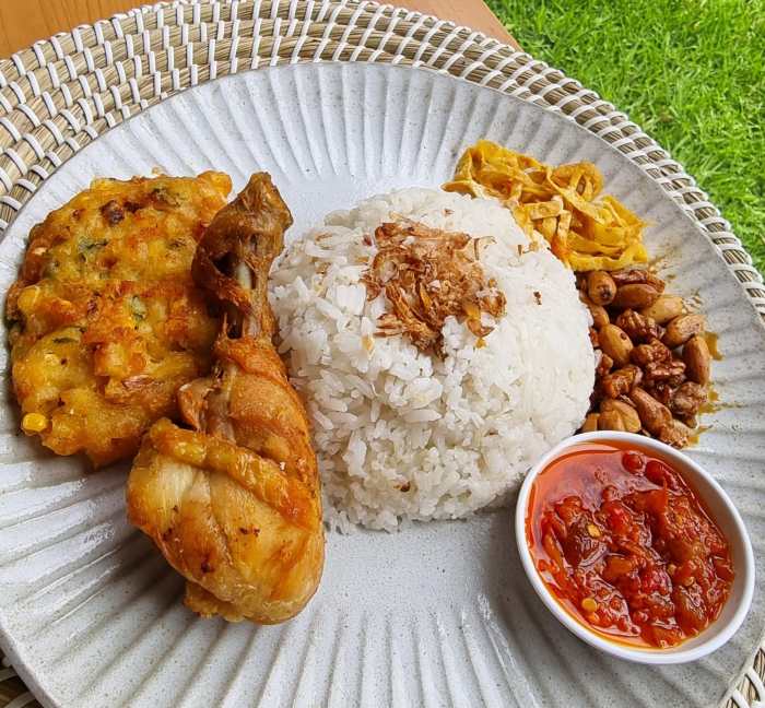 Uduk mateng nasi komplit menit resep