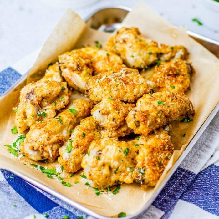 Parmesan chicken wings