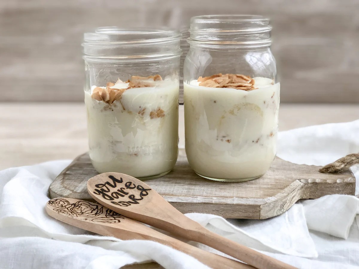 Banana coconut parfait