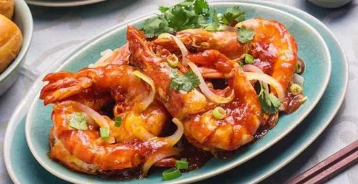 Udang asam manis