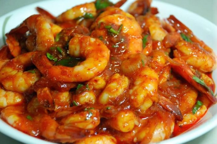 Udang asam manis pedas resep titipku