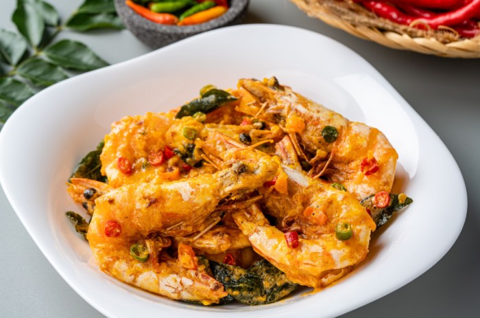 Udang telur asin goreng resep siang restoran praktis