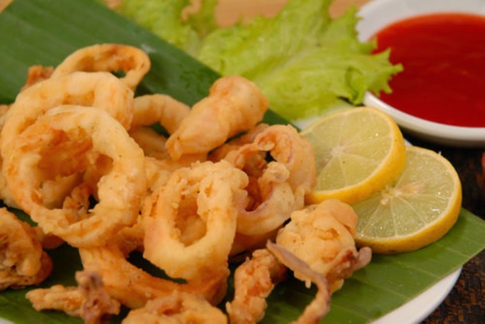 Cumi goreng tepung seafood makanan ikan bakar masakan squid resep halim kusuma kuliner perdana laut sebagai bawang pngwing indonesian