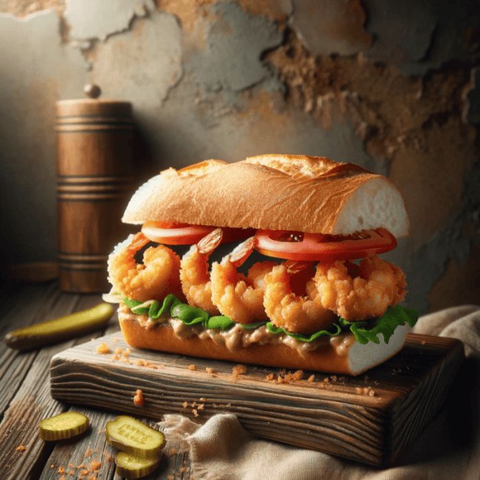 Sandwich udang poboys