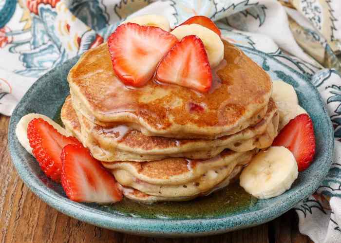 Chocolate banana pancake