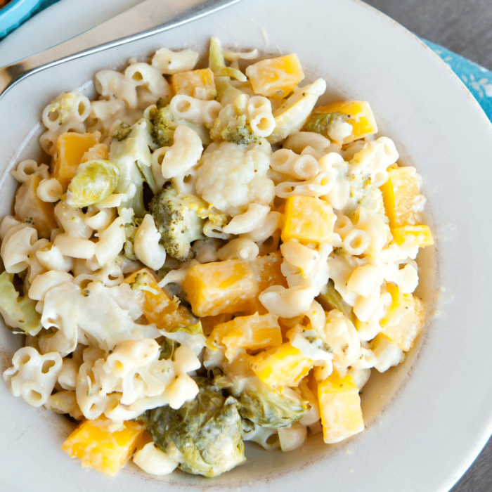 Veggie mac cheese