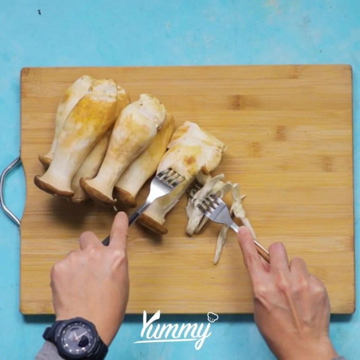 Burger jamur bawang putih