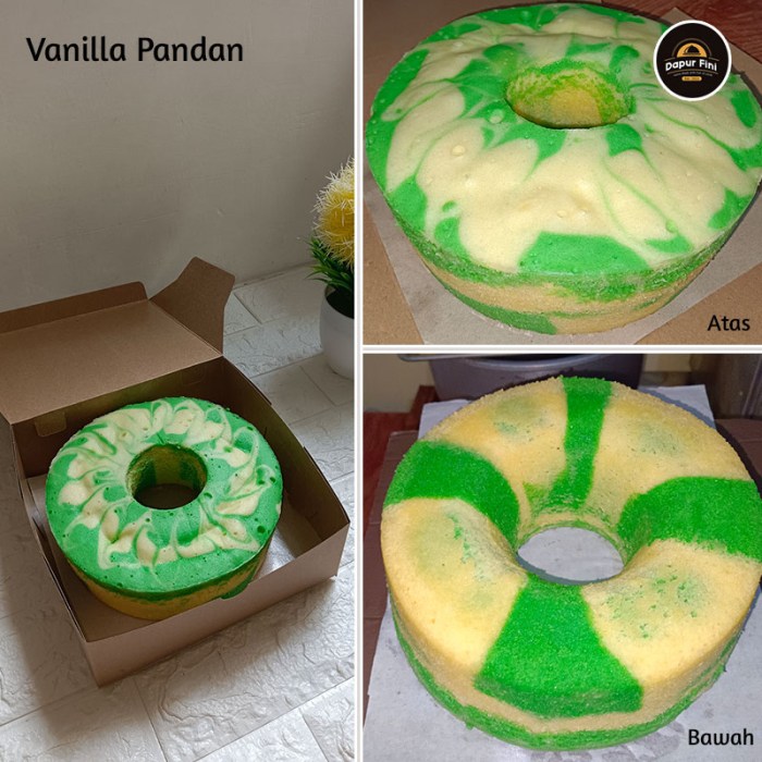 Bolu kukus marble pandan