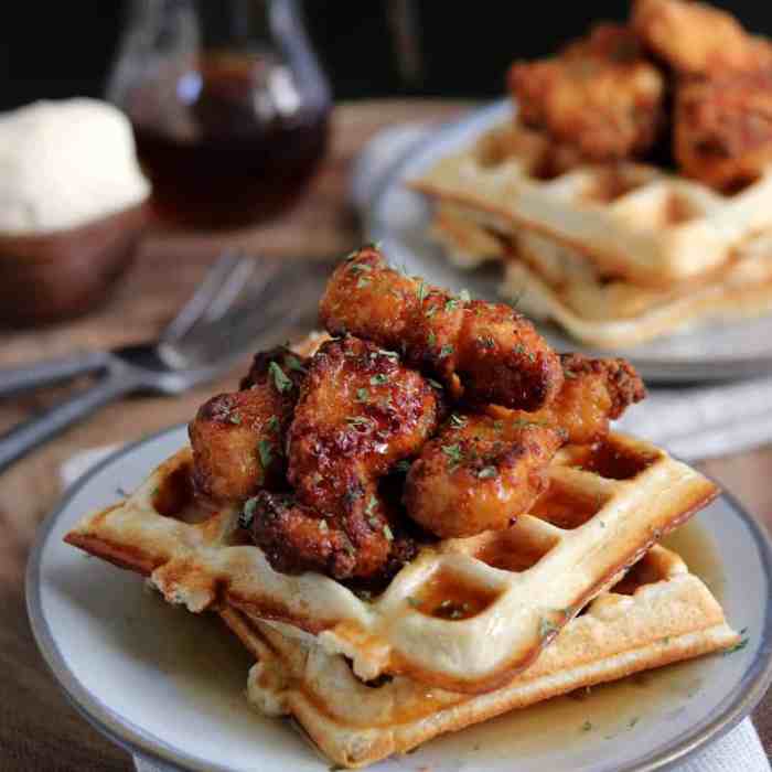 Mexican chicken waffle