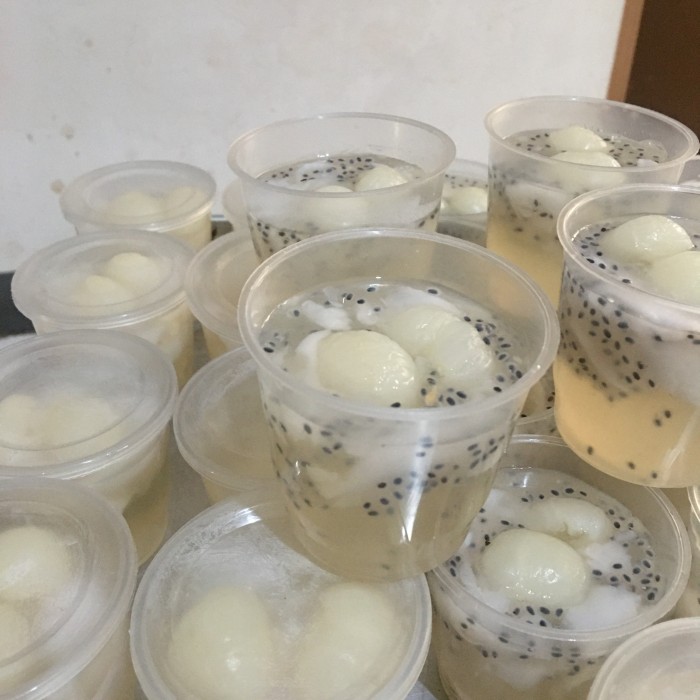 Puding kelapa vanila