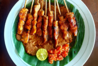 Sate ayam krispi