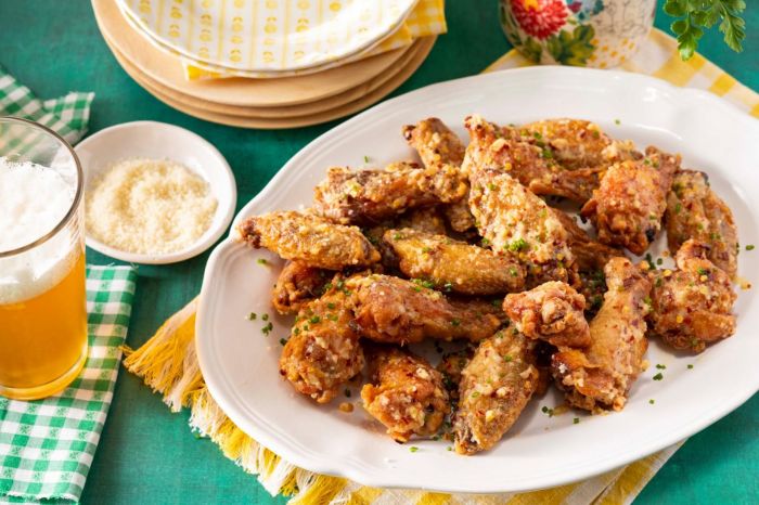 Parmesan chicken wings