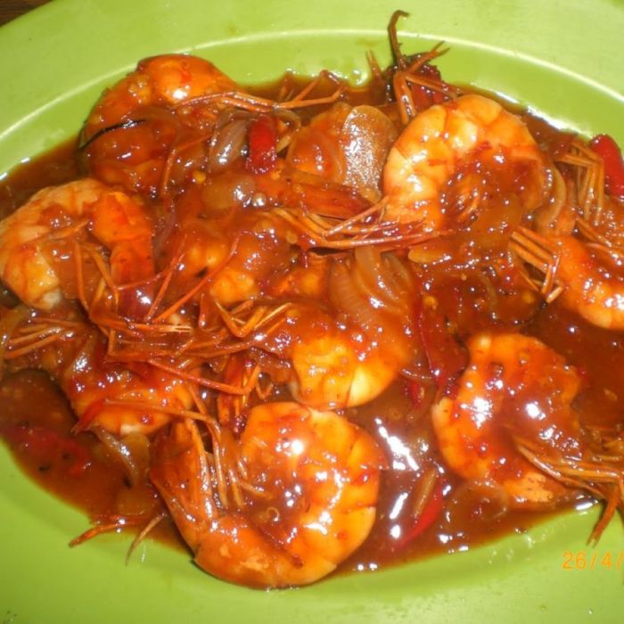 Udang panggang saus peri peri