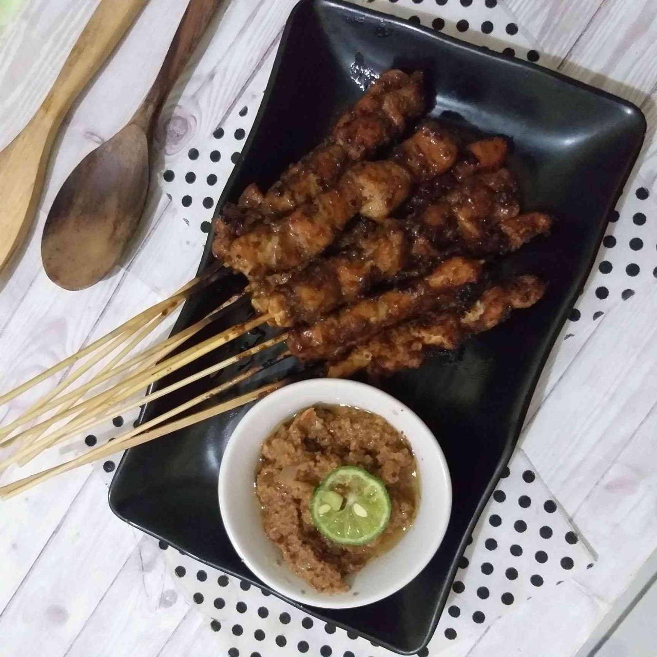 Sate sayuran bumbu kacang