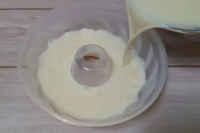 Puding kelapa membuat