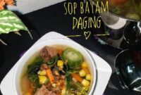 Sup bayam daging spesial