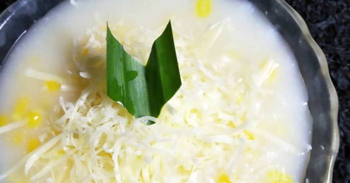 Bubur jagung keju