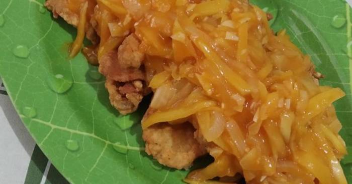 Ayam krispi saus