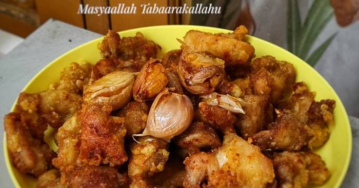 Ayam creamy saus bawang putih