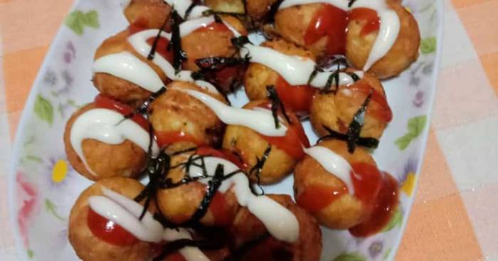 Takoyaki pizza ala