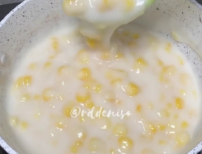 Bubur keju jagung