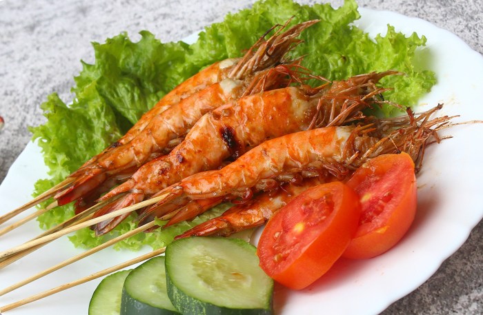 Bakar madu udang membuat nikmat menggoda