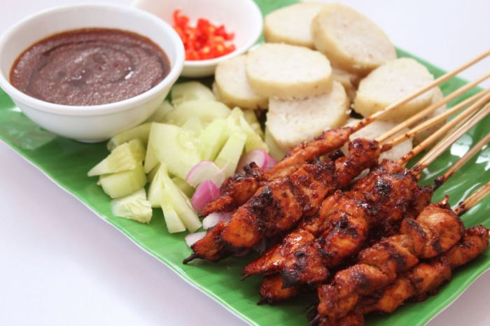 Sate kacang kuah ayam resepi bumbu cara resep membuat dan sedap nasi impit satay raya mudah enak praktis dailymakan buat